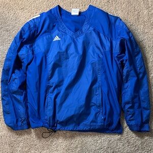 adidas Blue Windbreaker Pullover Jacket